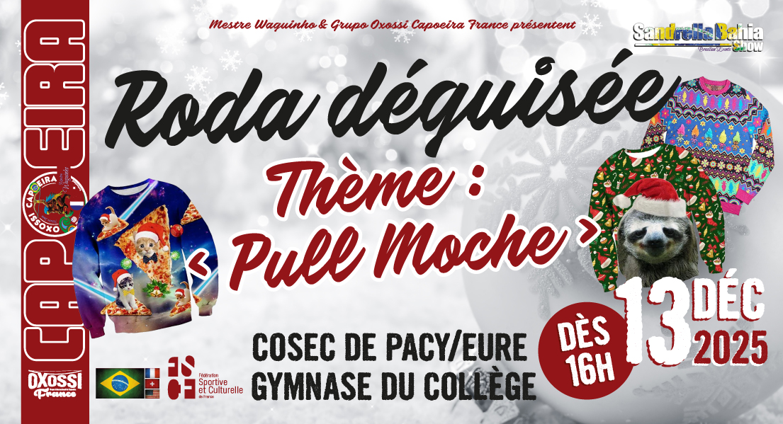 entrainements capoeira oxossi 2025-2025 villes, horaires et salles<br />
