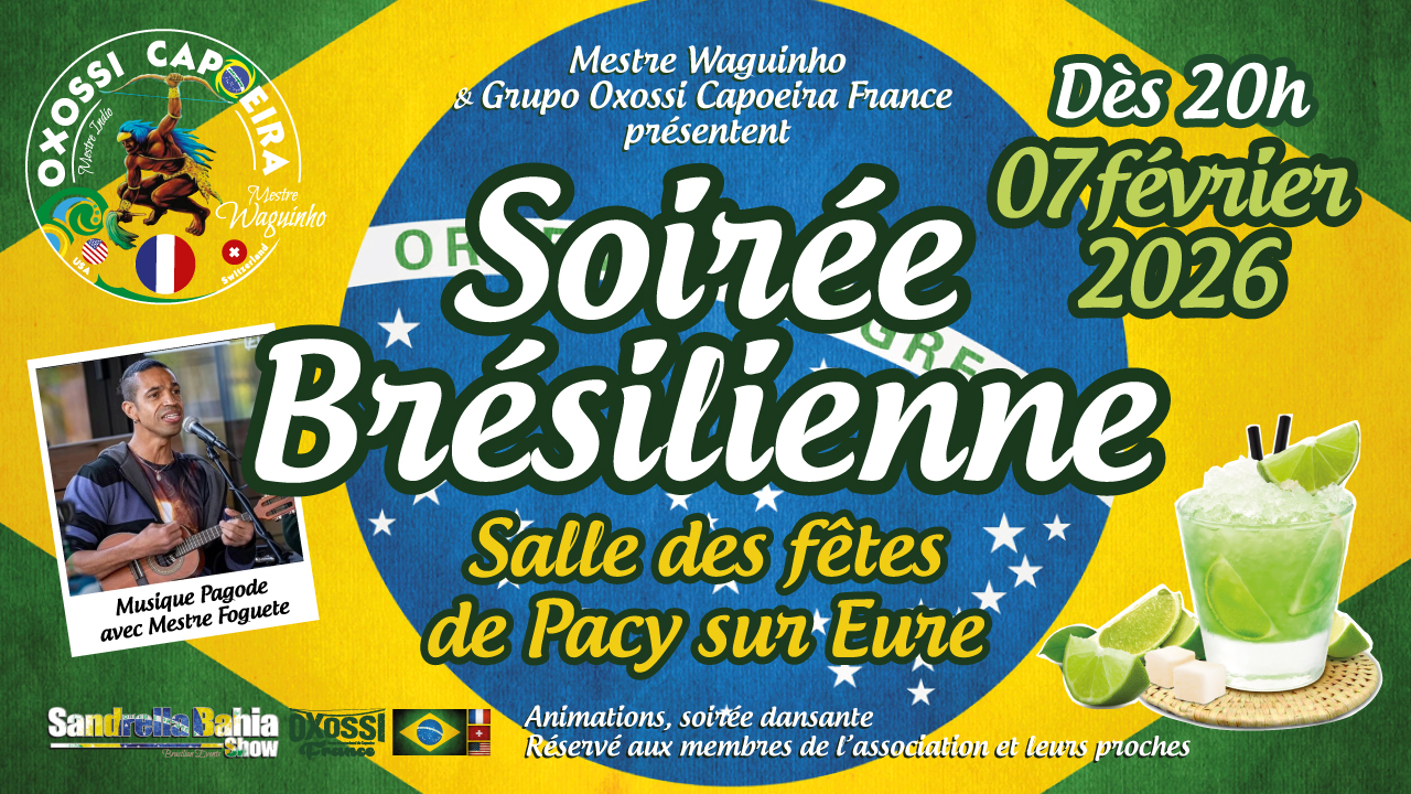 entrainements capoeira oxossi 2025-2025 villes, horaires et salles<br />
